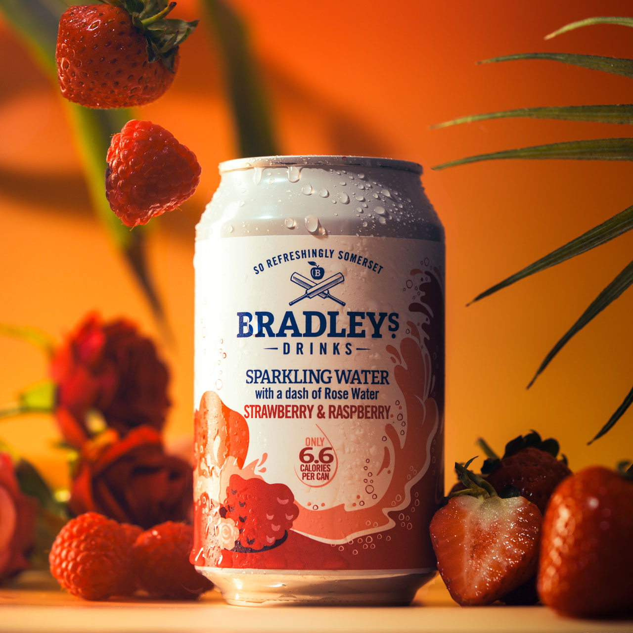 Strawberry and Raspberry Sparkling Water