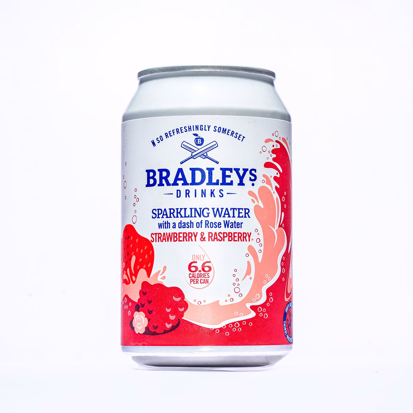 strawberry and raspberry sparkling water